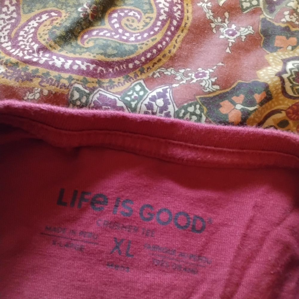 Life Is Good Holiday .. christmas..Dog T-Shirt - White, Red, Yellow - Picture 4 of 5